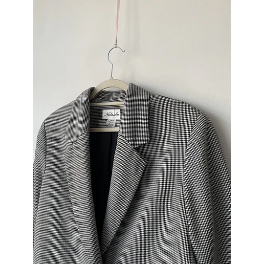 Blazer pata de gallo. Talla: 12 (M/L) 