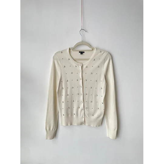 Cardigan perlas. Talla: M