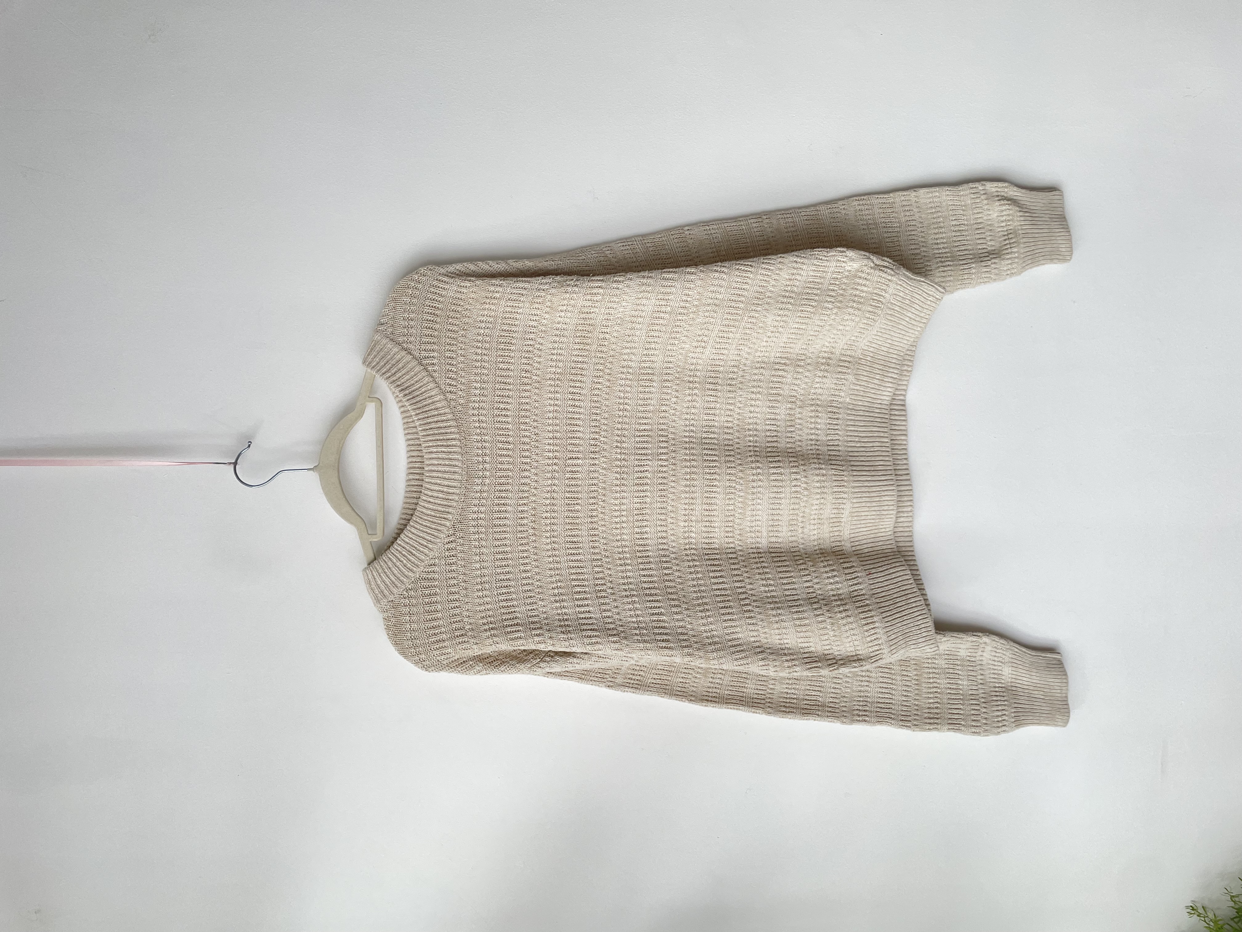 Sweatwe beige. Talla: M holgado 1