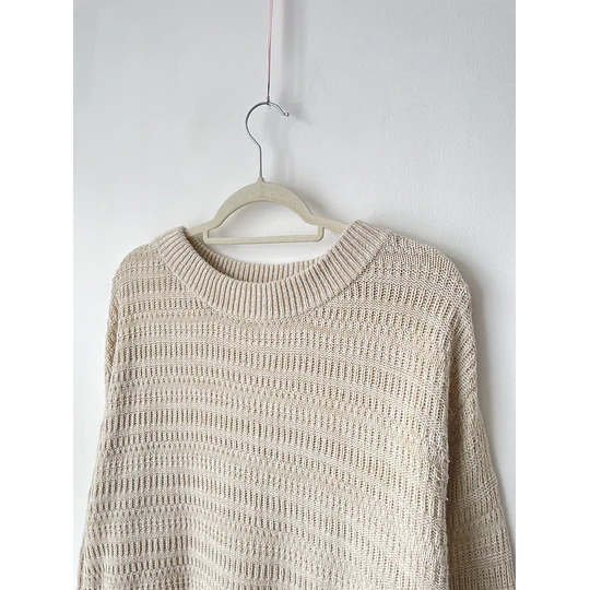 Sweatwe beige. Talla: M holgado