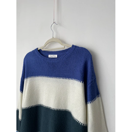 Sweater franjas. Talla: M oversized