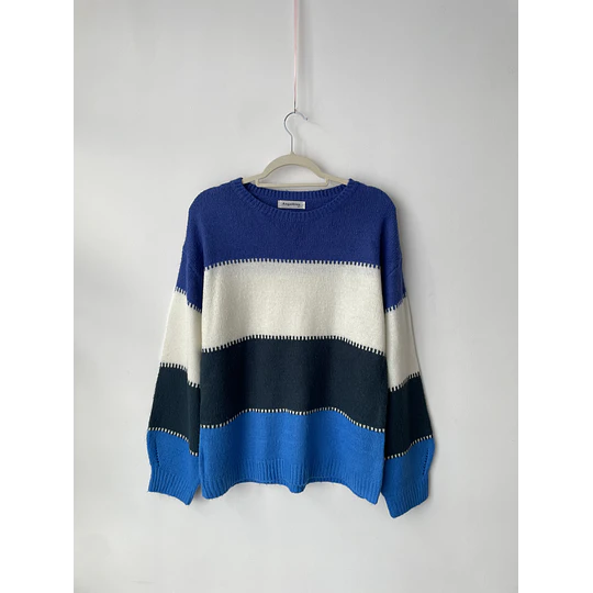 Sweater franjas. Talla: M oversized