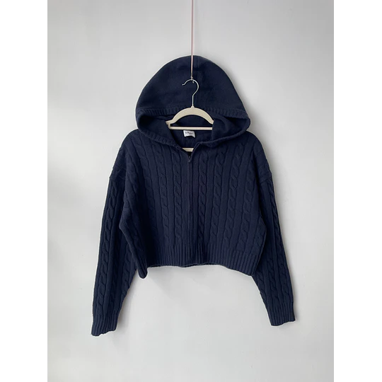 Sweater trenzado lana. Talla: S oversized