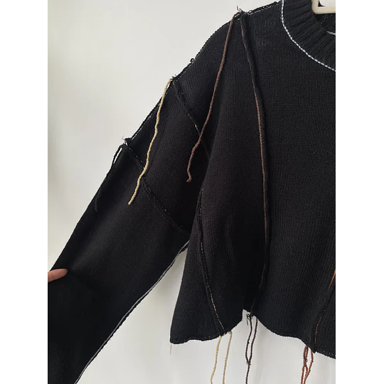Sweater flecos. Talla: S oversized