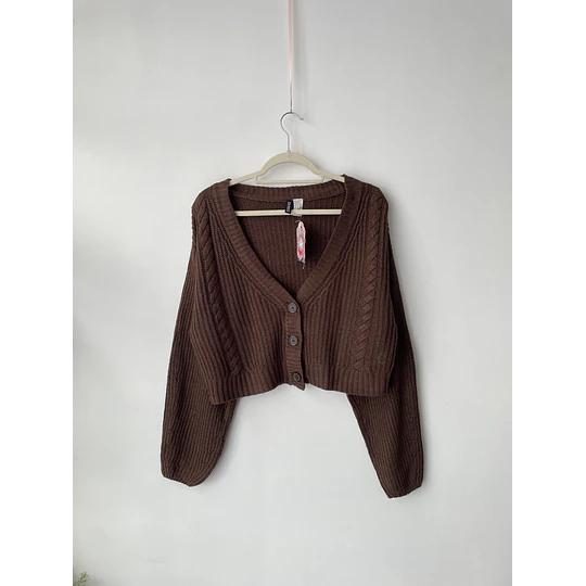 Cárdigan café. Talla: S grande (m)