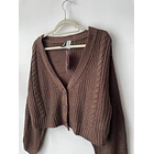 Cárdigan café. Talla: S grande (m) 2