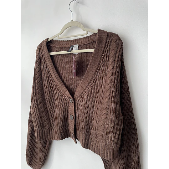 Cárdigan café. Talla: S grande (m)