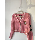 Cárdigan rosa. Talla. s 1
