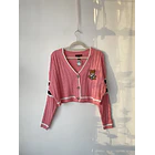 Cárdigan rosa. Talla. s 2