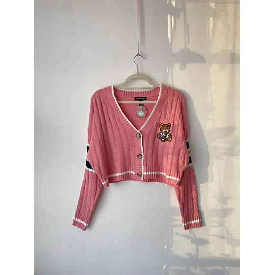 Cárdigan rosa. Talla. s