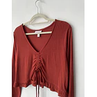 Polera terracota. Talla: XL 3