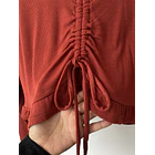 Polera terracota. Talla: XL 4