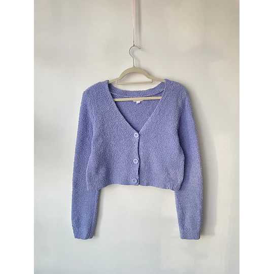 Cárdigan lila. Talla: S