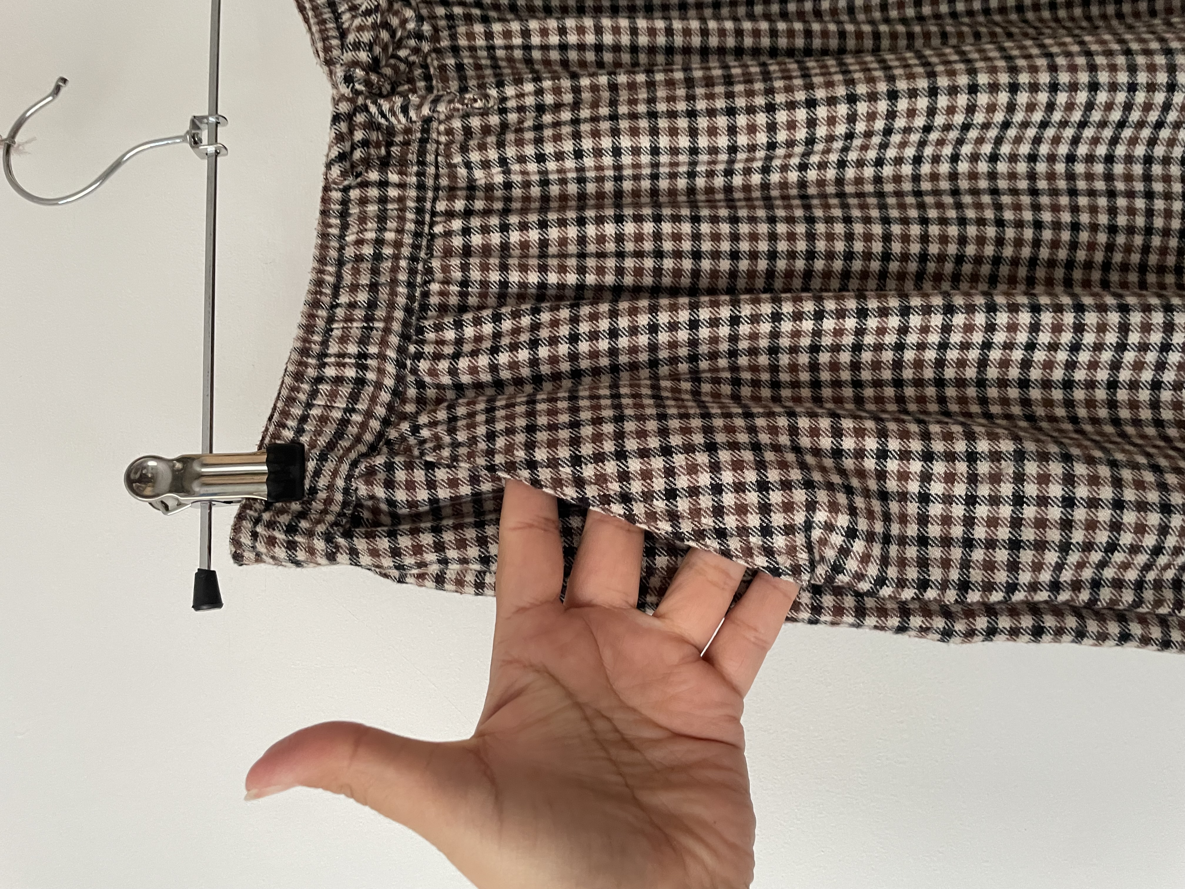 Pants wide tartán. Talla: S elasticado (m) 1