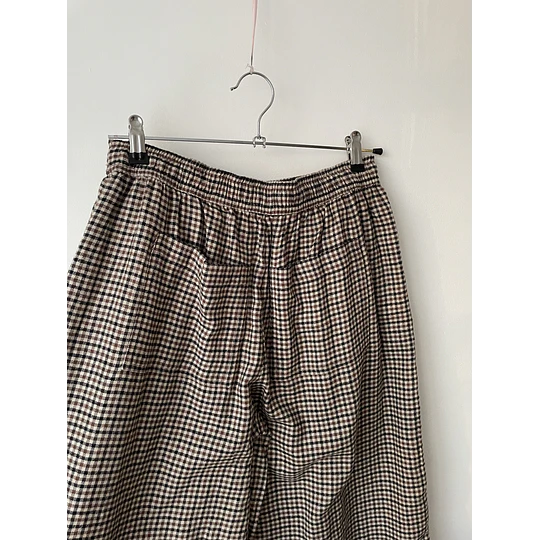 Pants wide tartán. Talla: S elasticado (m)