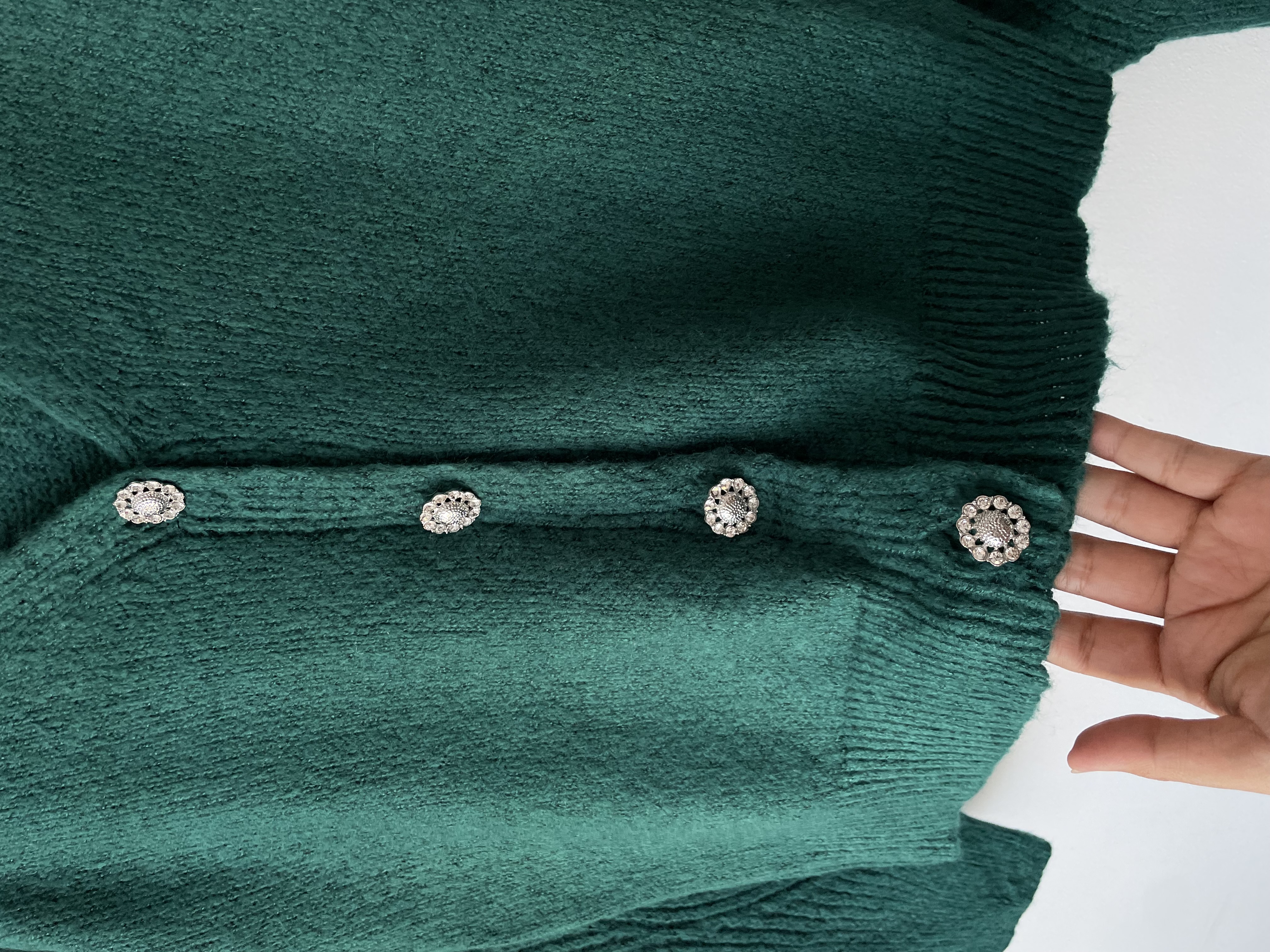 Cárdigan verde. Talla: S holgado 2