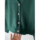 Cárdigan verde. Talla: S holgado 2