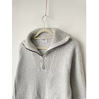 Sweater gris cierre. Talla: S 2