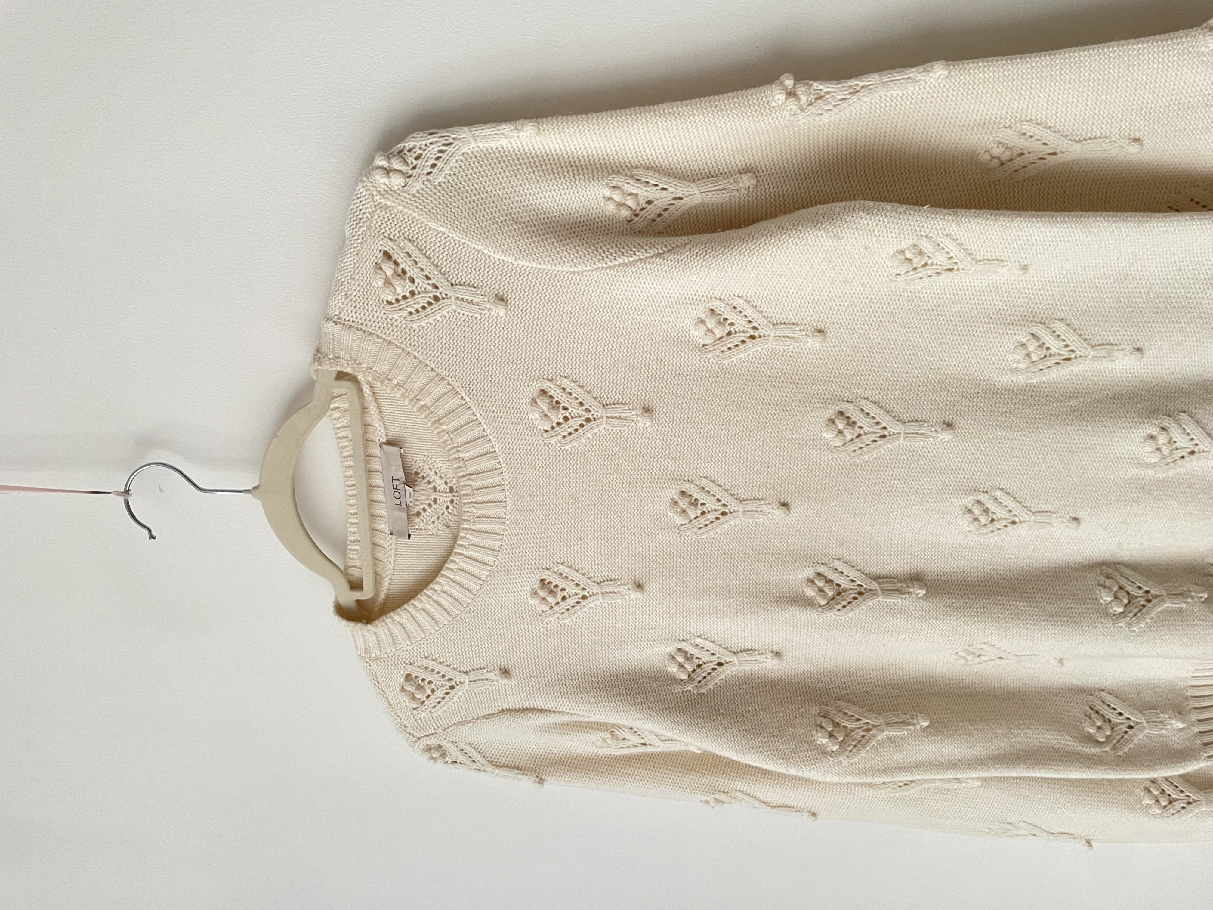 Sweater crema. Talla: S holgado (M) 2