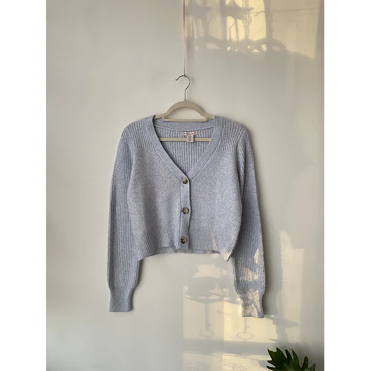 Cardigan celeste. Talla: S