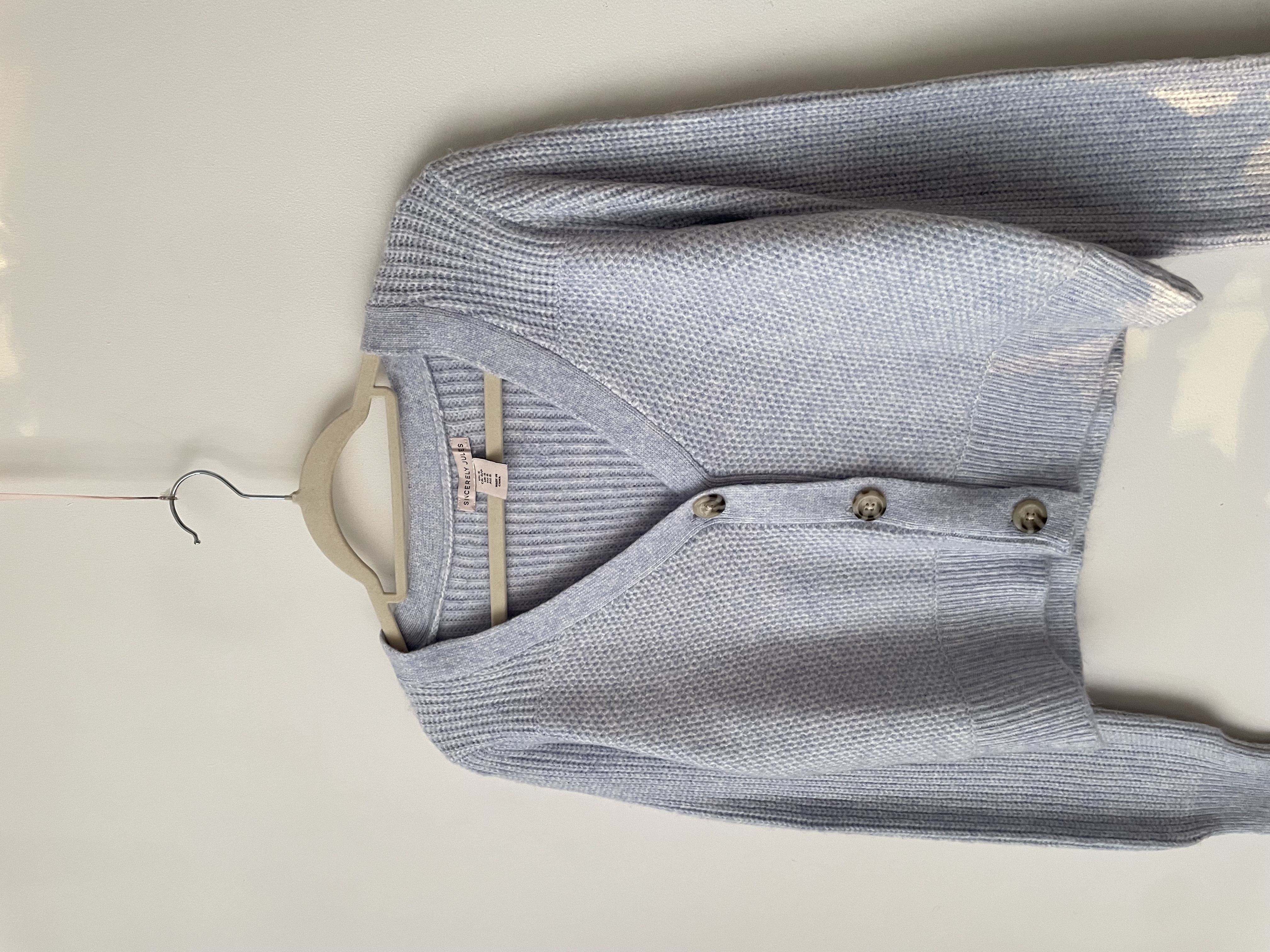 Cardigan celeste. Talla: S 2