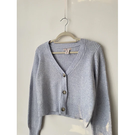 Cardigan celeste. Talla: S