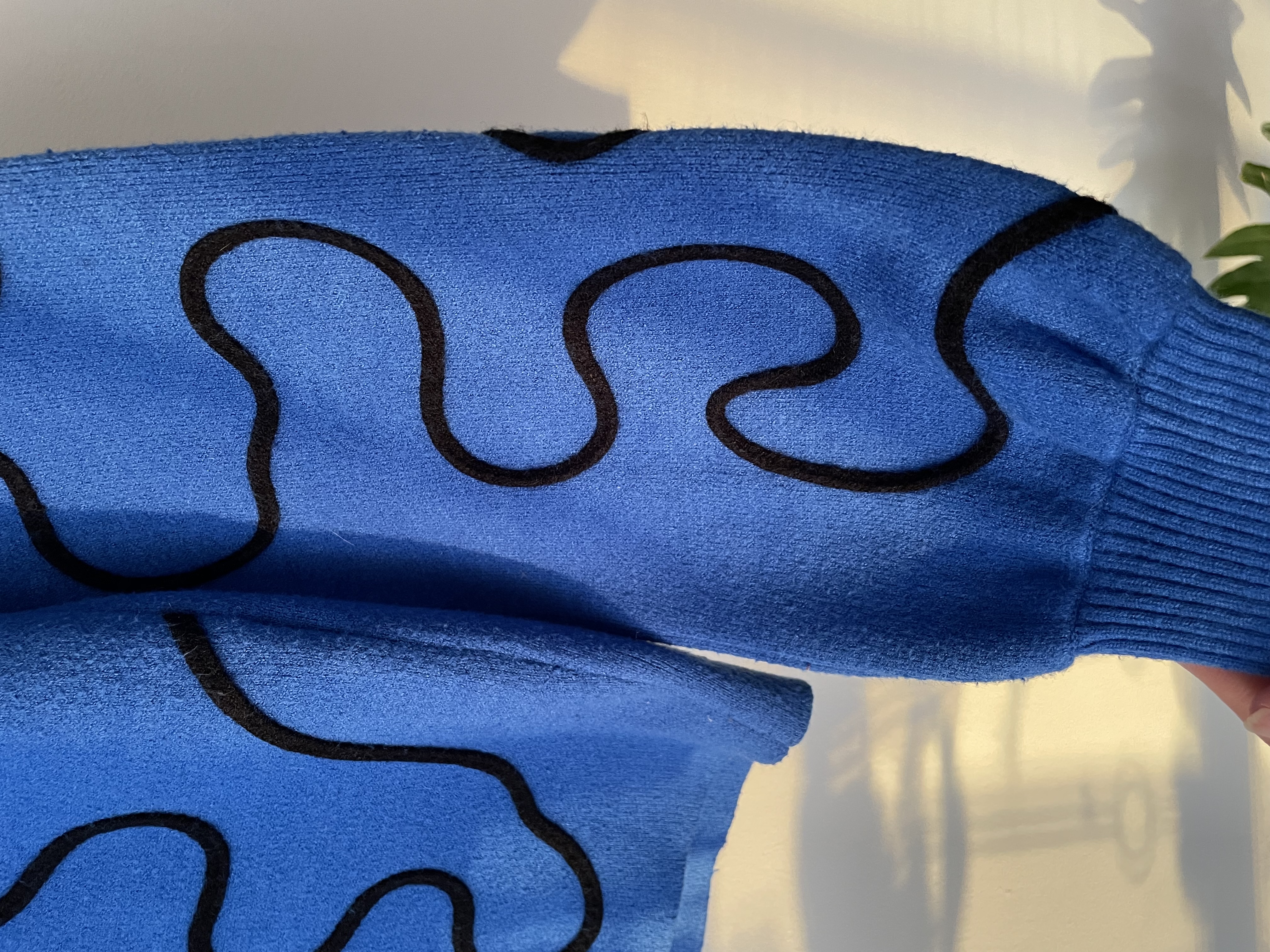 Sweater azul líneas. Talla: S 4