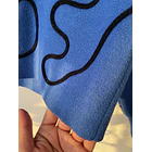 Sweater azul líneas. Talla: S 3