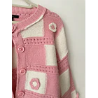 Cardigan rosa. Talla: S holgado 2