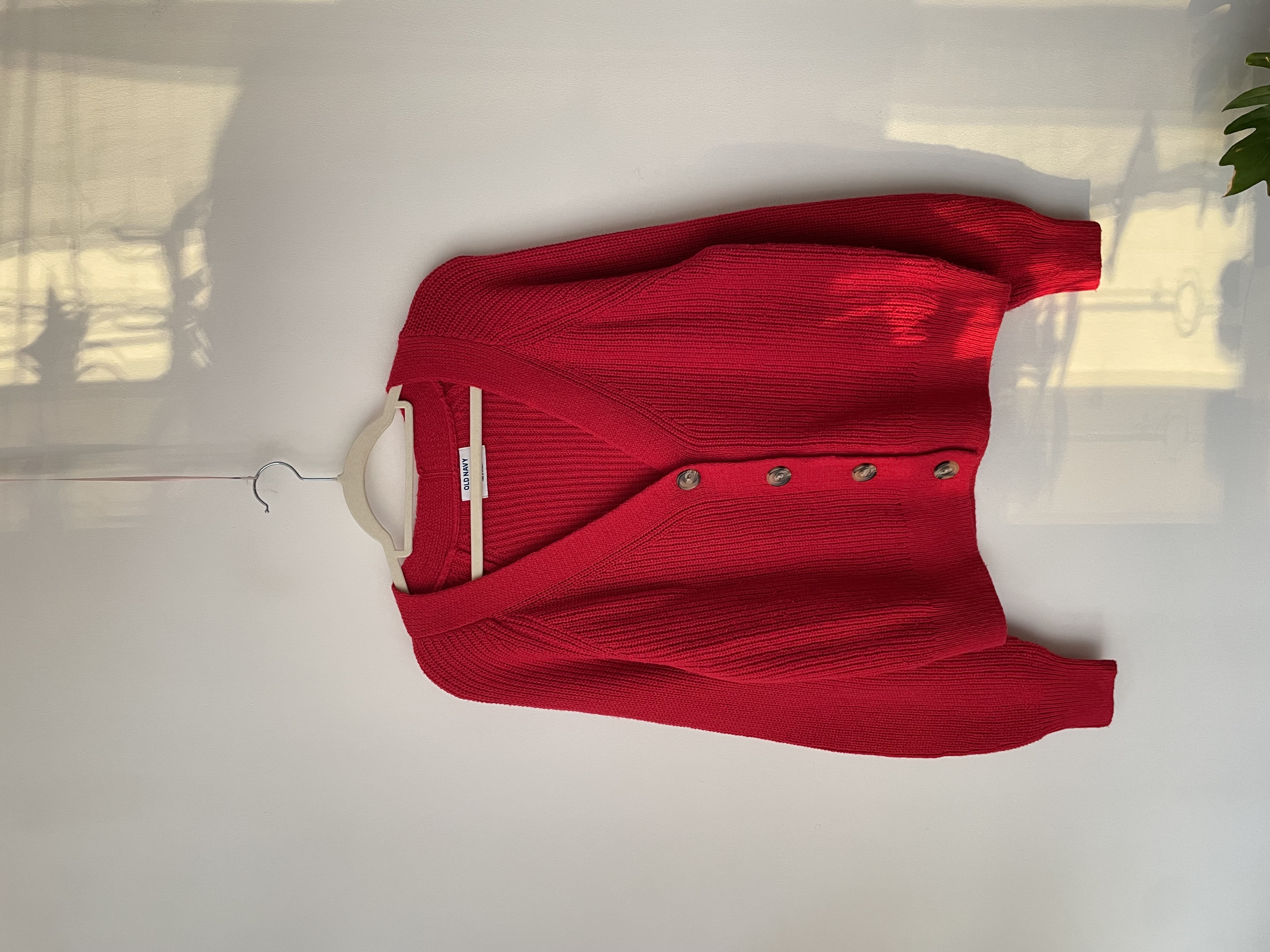 Cárdigan rojo. Talla: S oversized (M)  1