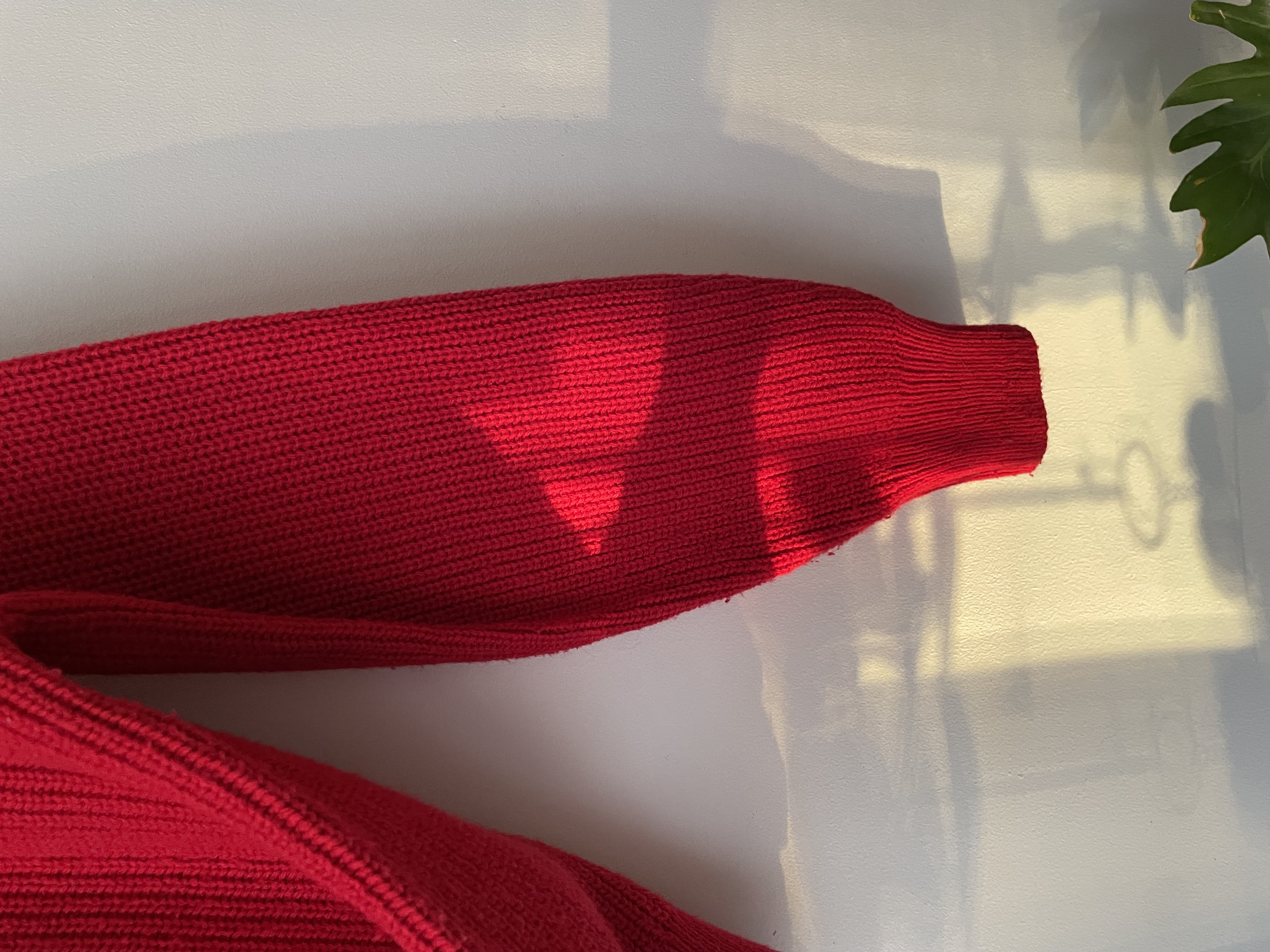 Cárdigan rojo. Talla: S oversized (M)  2