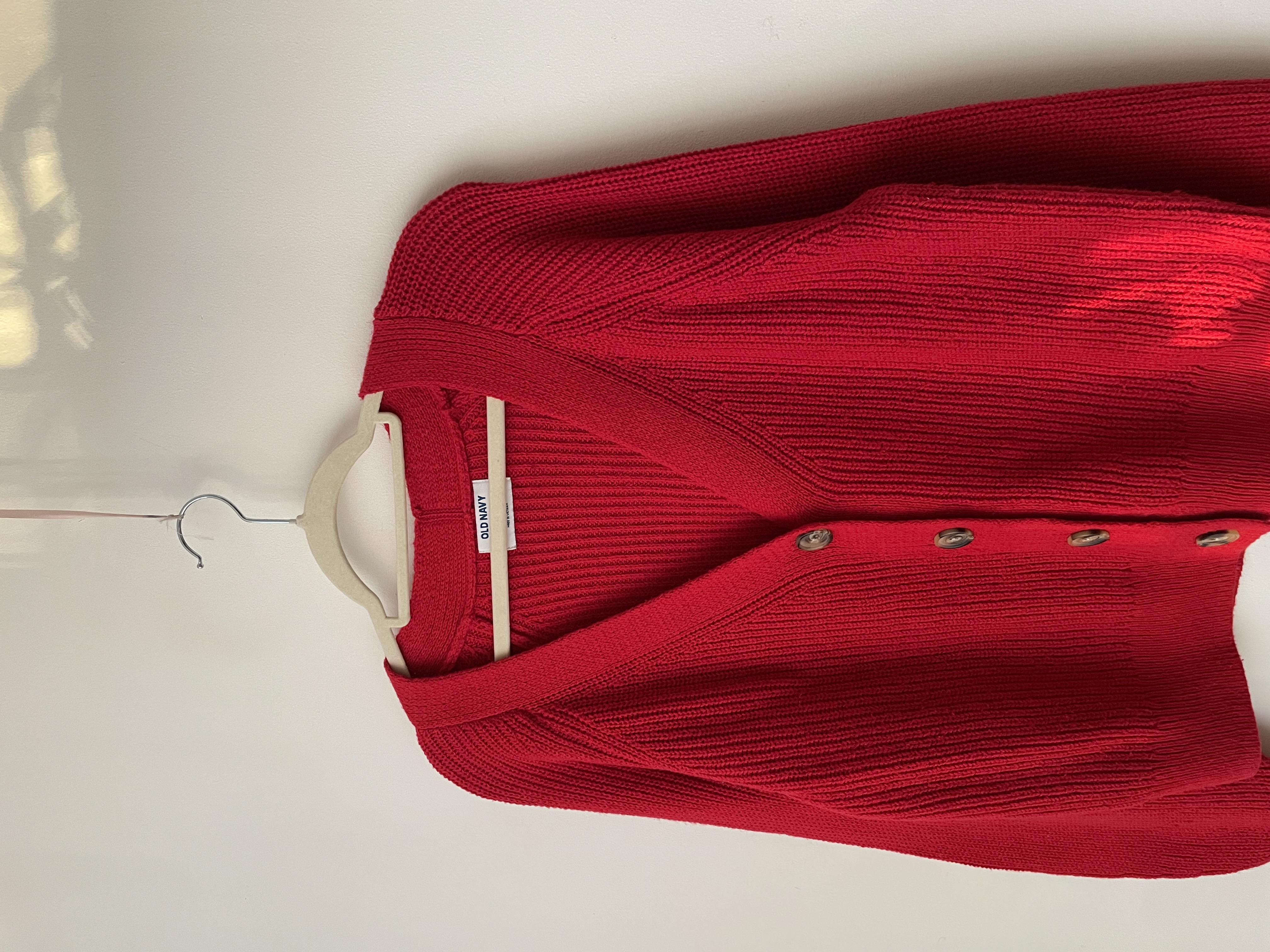 Cárdigan rojo. Talla: S oversized (M)  3