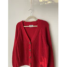 Cárdigan rojo. Talla: S oversized (M)  3