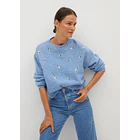 Sweater bordado. Talla: XS holgado 4