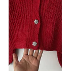 Cardigan rojo. Talla: M 3