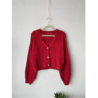 Cardigan rojo. Talla: M 1
