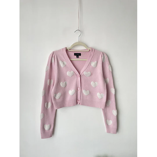 Cardigan corazón. Talla: M