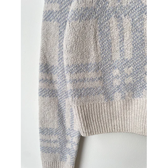 Cardigan tartán. Talla: S