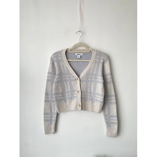 Cardigan tartán. Talla: S
