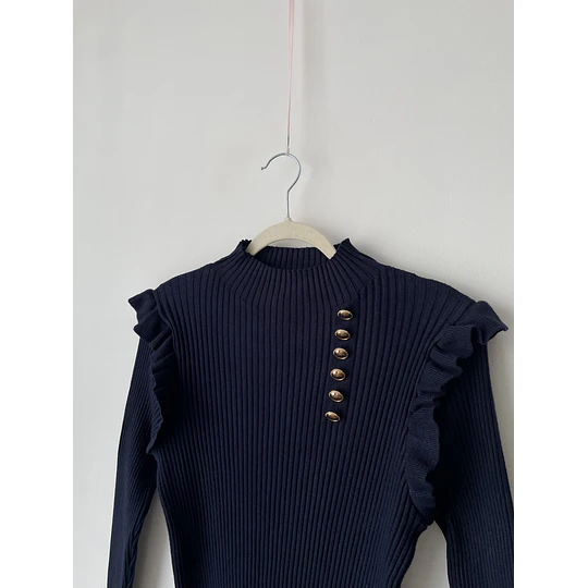 Sweater botones. Talla: XL