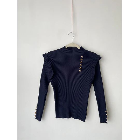 Sweater botones. Talla: XL
