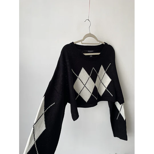 Cardigan rombos. Talla: L
