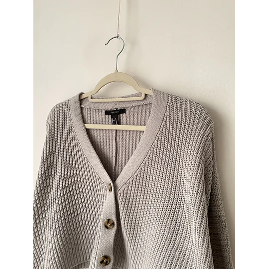 Cardigan gris. Talla: M