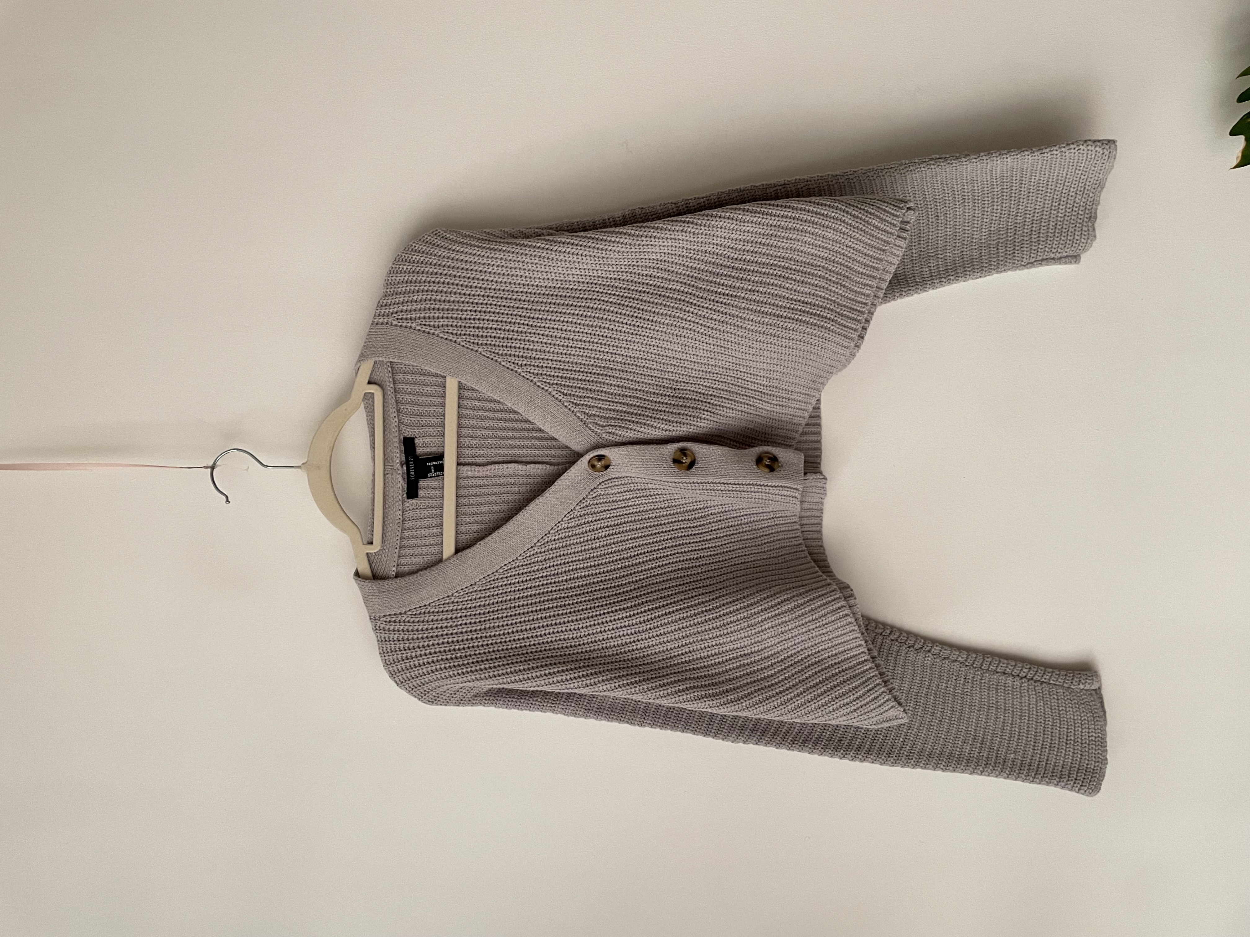 Cardigan gris. Talla: M 1