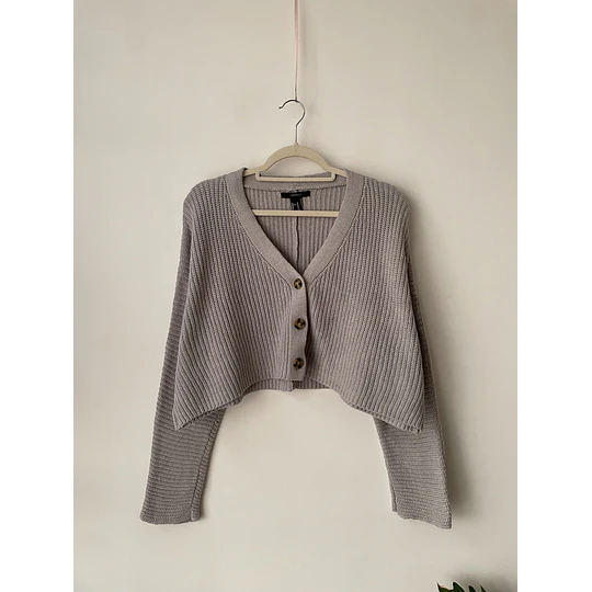 Cardigan gris. Talla: M