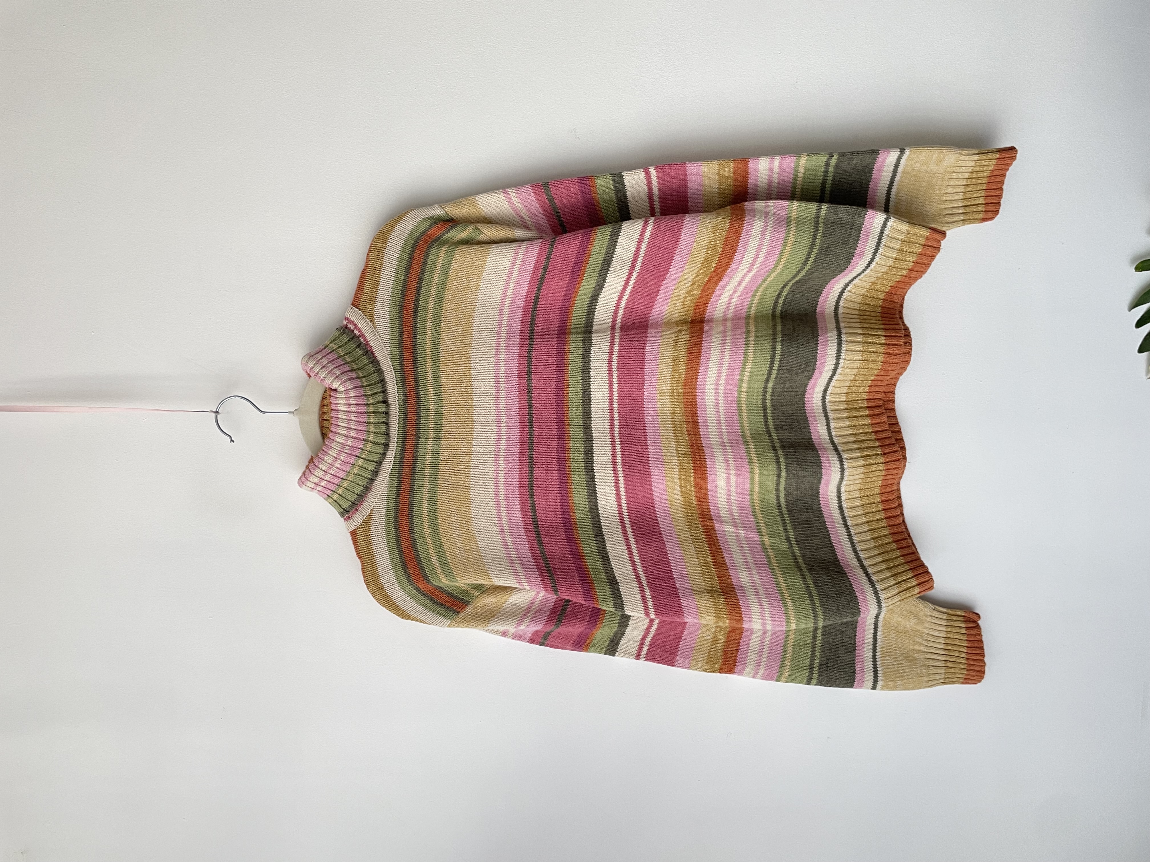 Sweater Vintage líneas. Talla: L 1