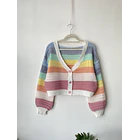 Cardigan arcoíris. Talla; M/L 1