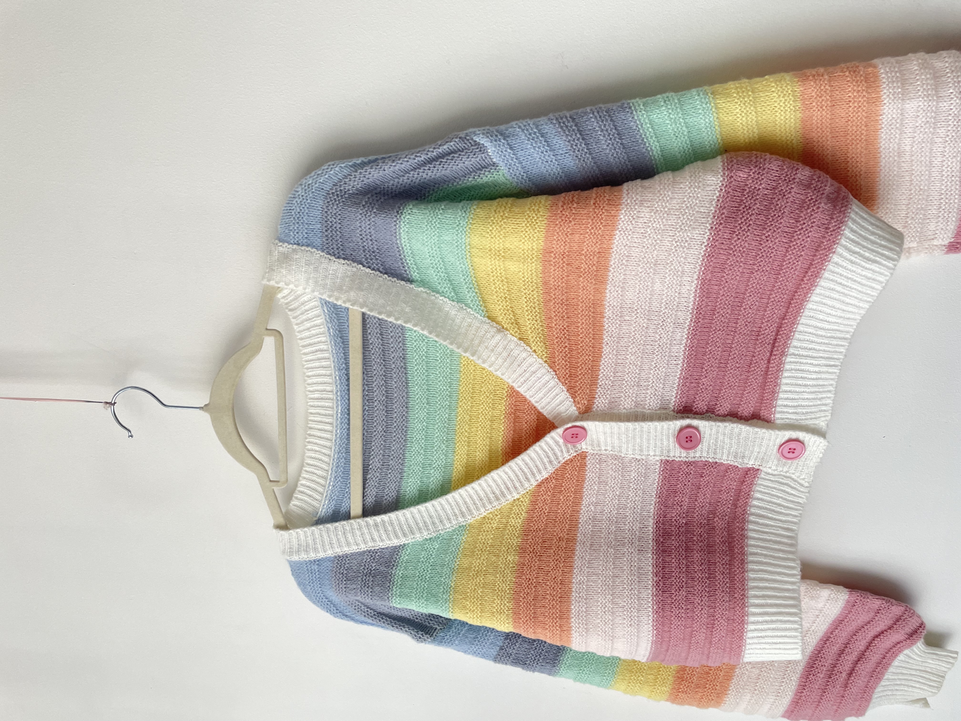Cardigan arcoíris. Talla; M/L 2
