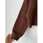Cardigan café. Talla: M 2