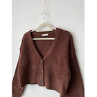Cardigan café. Talla: M 3